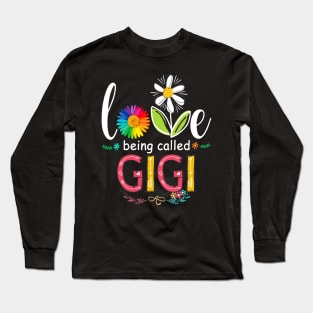 I Love being called Gigi Sunflower Long Sleeve T-Shirt